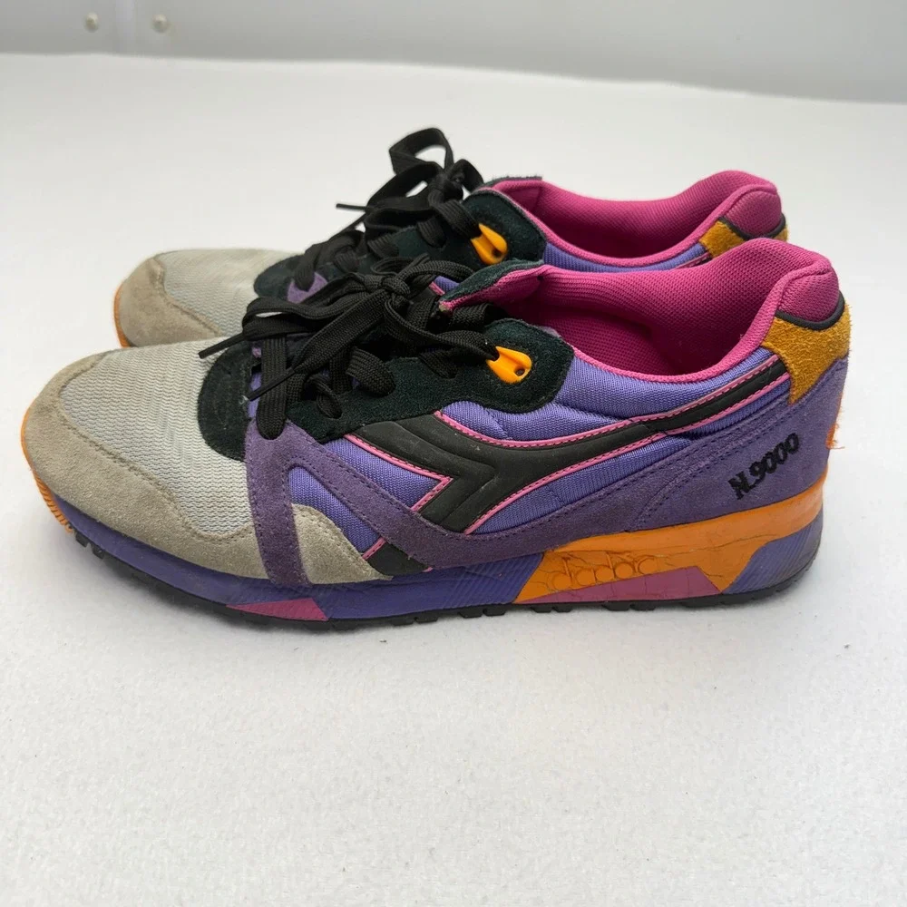 Diadora N9000 Mens Sneakers Purple Orange Magenta 501.160827-55246 Size 10